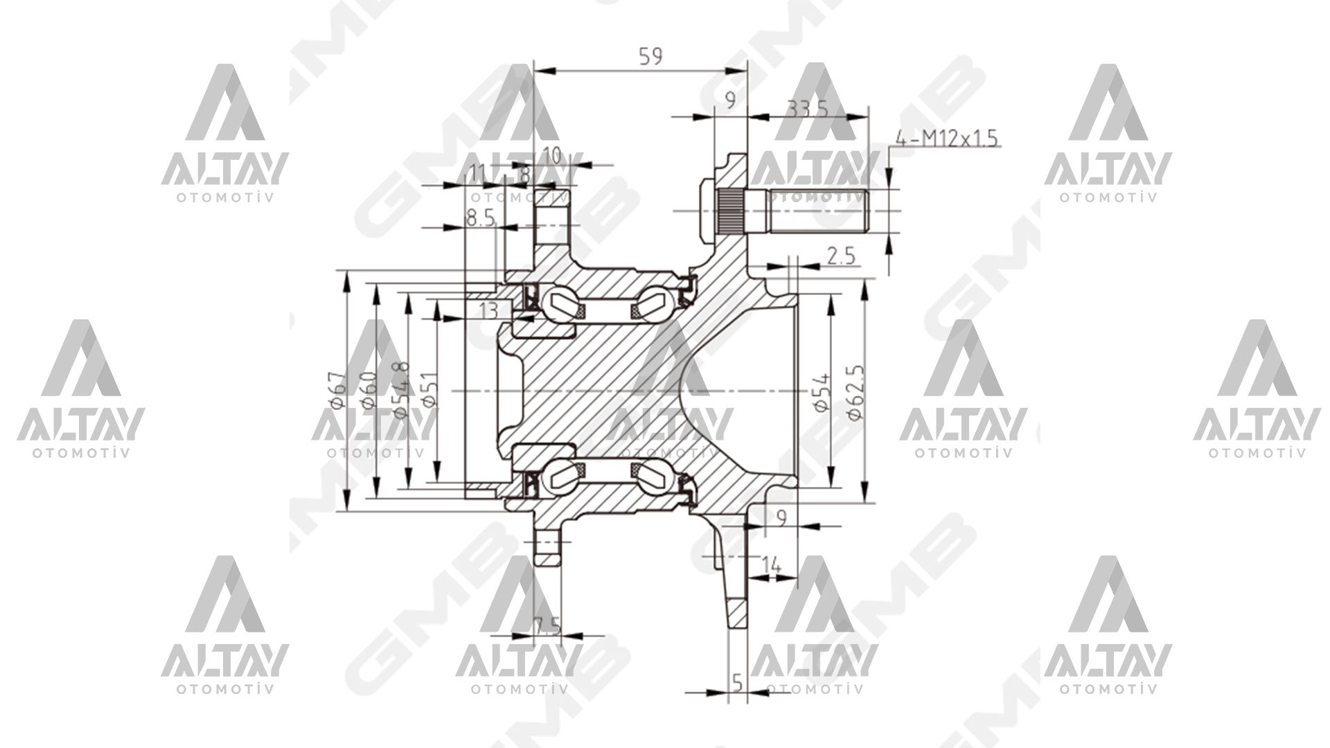 Hyundai Accent Arka Porya ve Rulman 2011- OEM 52750-0U000 Hyundai Accent Arka Porya ve Rulman 2011- OEM 52750-0U000
